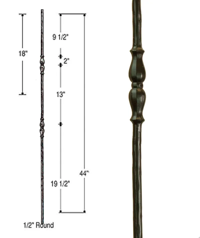 Double Urn-Design Victorian Iron Baluster – Model 2771 1