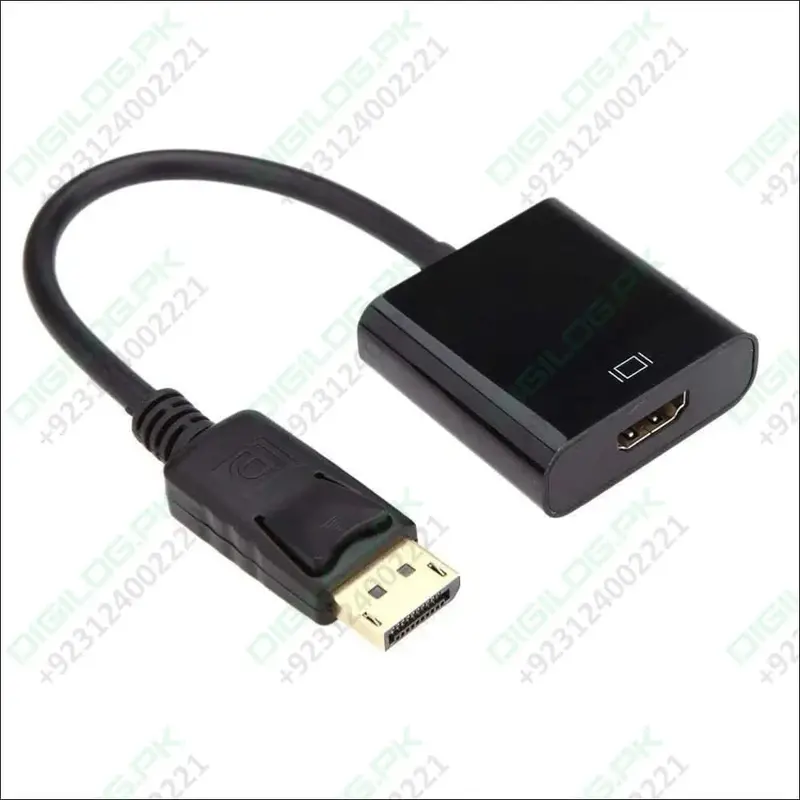 Dp To Hdmi Active Converter – Includes 20Cm Integrated Cable For Displayport Source Devices 1