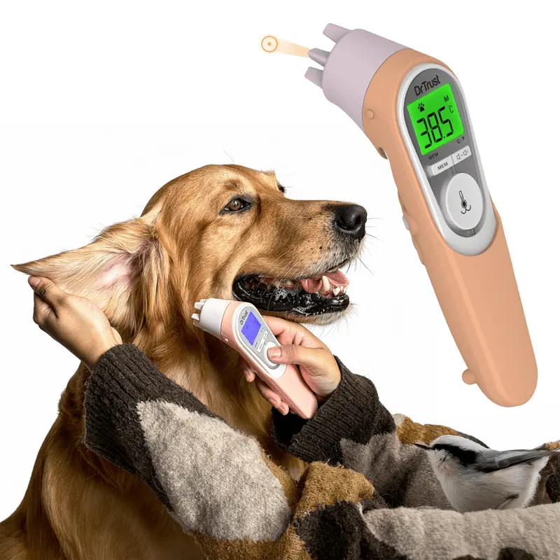 Dr. Trust Non-Contact Infrared Pet Thermometer – Fast, Hygienic Temperature Readings For Dogs & Cats 1