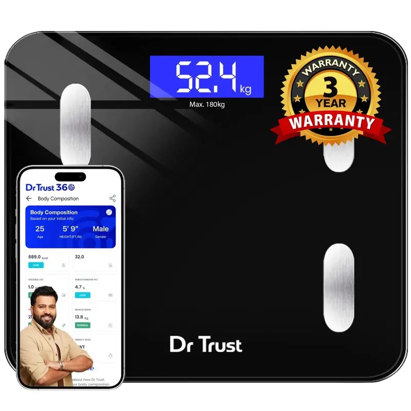 Dr. Trust Smart Body Fat Analyzer Scale – Dual-Mode Digital Scale With Bmi, Muscle, And Hydration Metrics 1