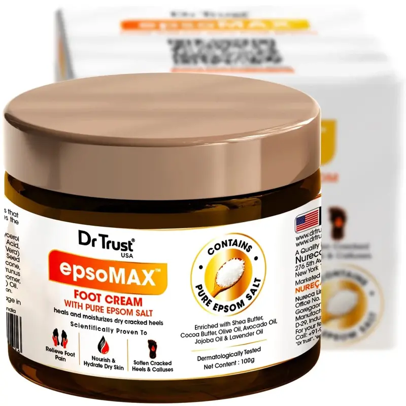 Dr Trust Usa Epsomax Soothing Foot Cream With Magnesium And Menthol – Model 1403 1
