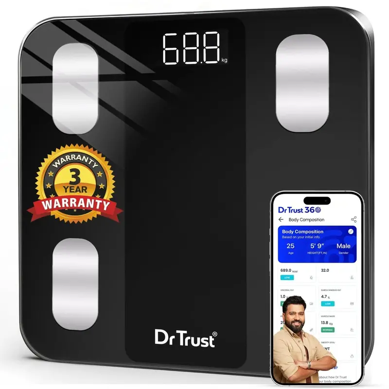 Dr. Trust Usa Legend Smart Body Composition Analyzer – Bmi, Fat % & Weight Scale With Bluetooth (Model 526) 1