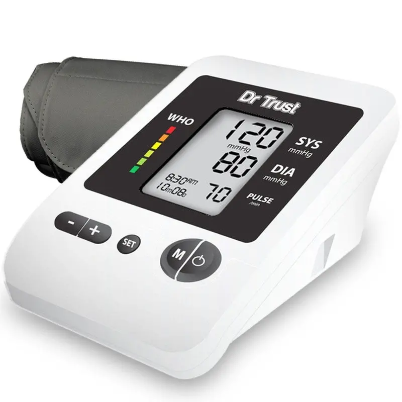 Dr. Trust Usa Silverline Digital Blood Pressure Monitor – Upper Arm Cuff With Memory & Irregular Pulse Detection 1