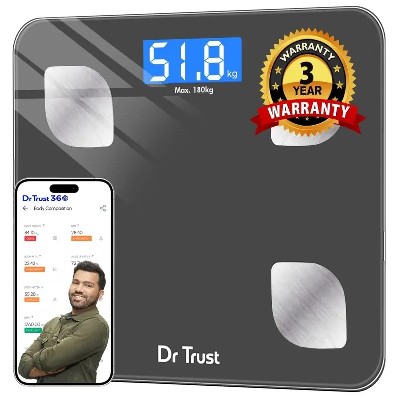 Dr Trust Usa Smart Body Fat Scale – Wireless Bmi & Hydration Tracking Scale (Model 505) 1