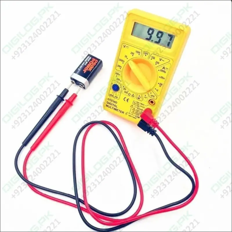 Dt830D Digital Multimeter – Compact Handheld Tester For Voltage, Current & Resistance 1