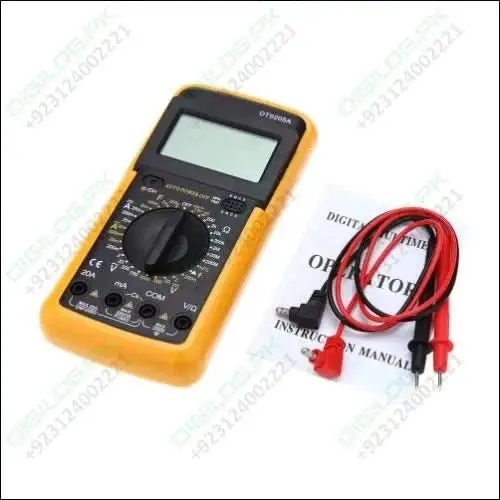 Dt9205A True Rms Digital Multimeter – Auto-Ranging Handheld Tester 1