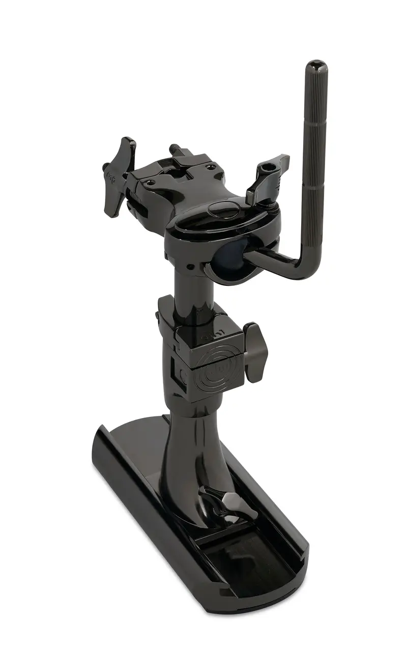 Dw Bass Drum–Mounted Single Tom Arm With Slide Track – Black Nickel 1