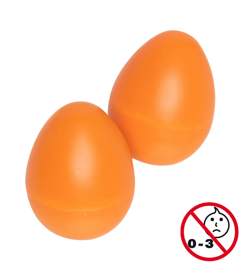 Egg-2 Or Orange Egg Shakers – Dual-Pack Rhythmic Shakers 1