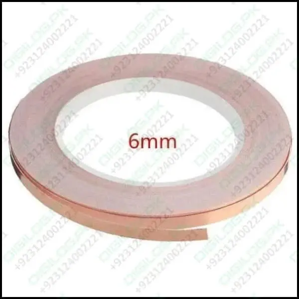 Emi Shielding Tape – 6Mm Wide, 30M Roll, Conductive Copper Foil With Adhesive 1