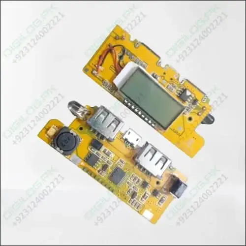 Enhanced 5V 2A Power Bank Module – Features Oled Display, Emergency Led Light, And Dual Charging Modes 1