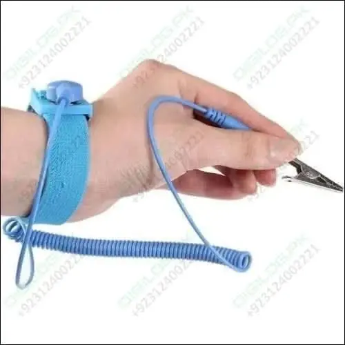 Esd-Safe Wrist Strap With Grounding Cord – Anti-Static Protection For Electronics Workbenches 1