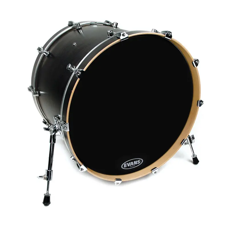 Evans 20" Eq3 Resonant Bass Drum Head – Black Finish 1