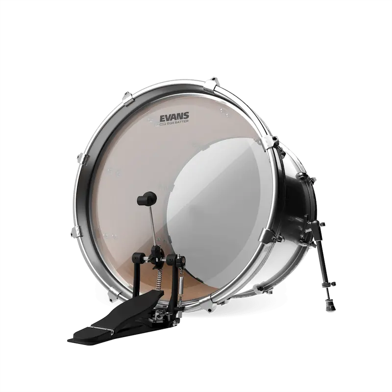 Evans 28-Inch Eq4 Clear Bass Drum Head – Transparent Resonance & Sustain 1