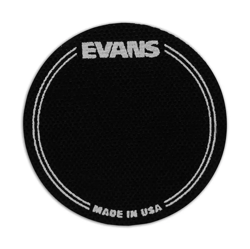 Evans Black Nylon Bass Drum Patch – Single-Pedal Kit (2-Pack) 1