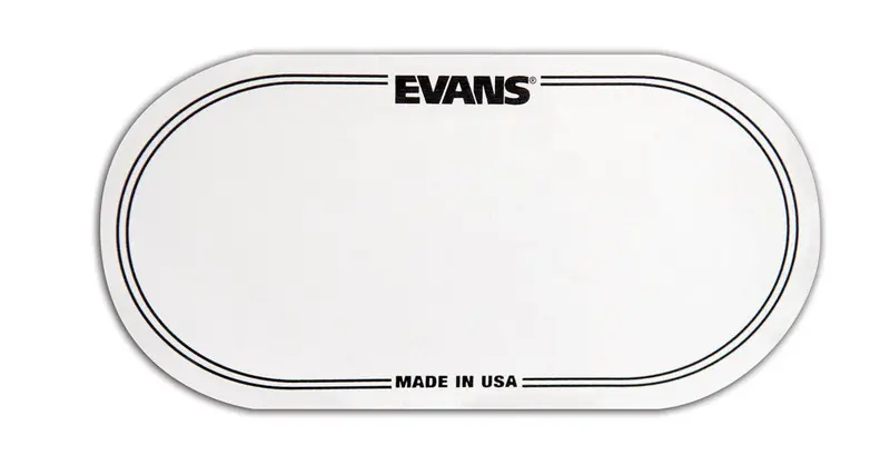 Evans Clear Poly Bass Drum Patch – Dual-Pedal Kit (2-Pack) 1