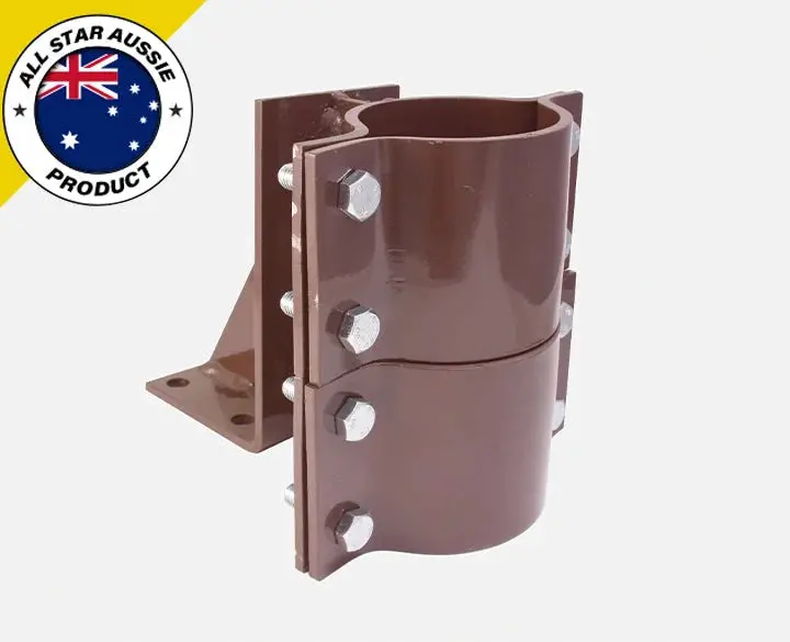 Floor-Mounted Fixed Point Clamp For Structural Pipe Anchoring 1