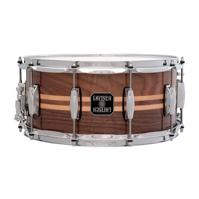 Gretsch S6514Wmi 6.5" X 14" Walnut 8-Ply Snare Drum 1