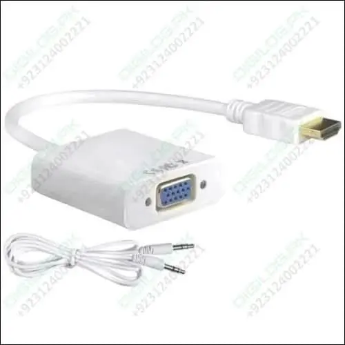Hdmi Female To Vga Male Adapter — Audio-Enabled Signal Converter For Legacy Display Support 1