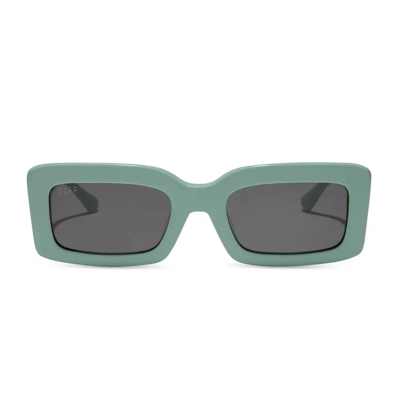 Indy Polarized Sunglasses With Steel Teal Frame And Grey Lenses 1