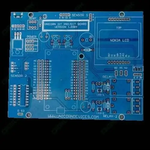 Iot Development Pcb – Customizable Project Board For Microcontroller-Based Smart Device Prototyping 1