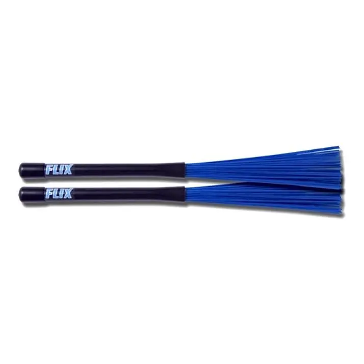 Jazz-Style Nylon Drum Brushes – Dark Blue Handle 1
