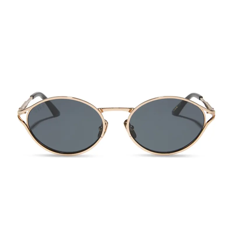 Jessie James Decker Limoncello Gold Frame Grey Gradient Sunglasses 1