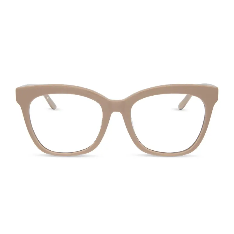 Jessie James Decker X Winston Sunglasses – Almond Frame With Clear Lenses 1