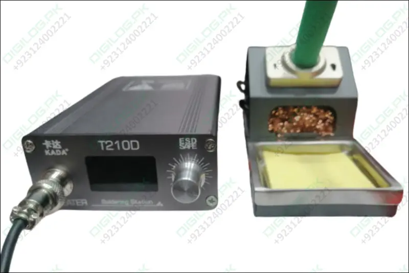 Kada T210D Digital Soldering Station – 75W, Pid-Controlled (120–450°C), Auto Sleep & Led Display 1