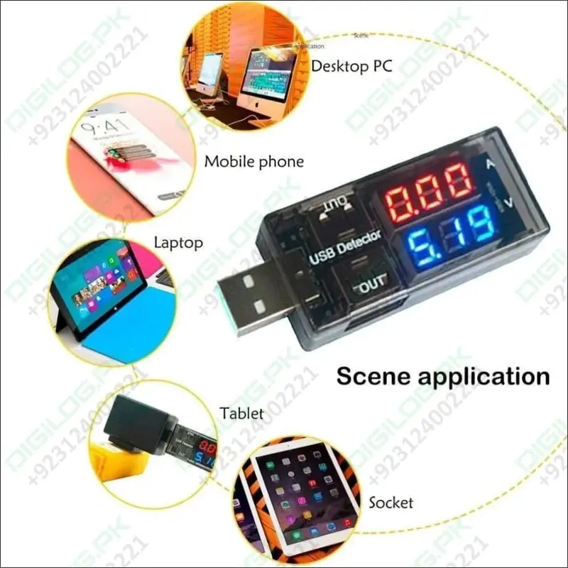 Keweisi Usb Power Meter – Digital Current & Voltage Tester For Batteries And Chargers 1