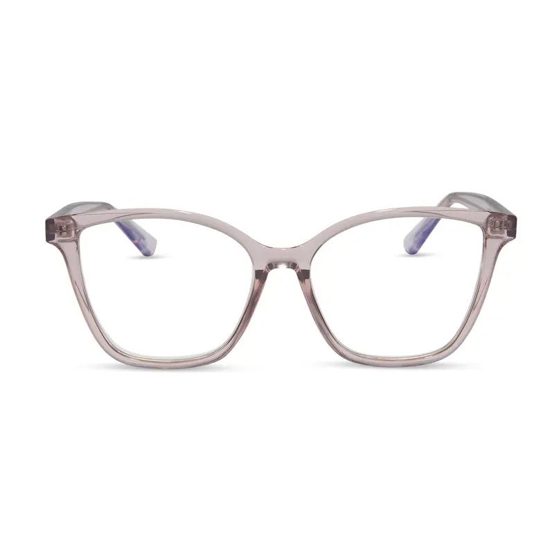 Leah Light Pink Crystal Optical Readers With Blue Light Reduction 1