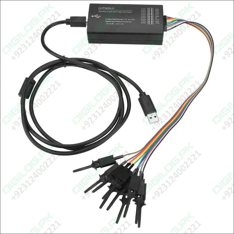 Lht00Su1 Portable Virtual Oscilloscope & Logic Analyzer – Supports I2C, Spi, Can, Uart; 16Mhz Max Sampling 1