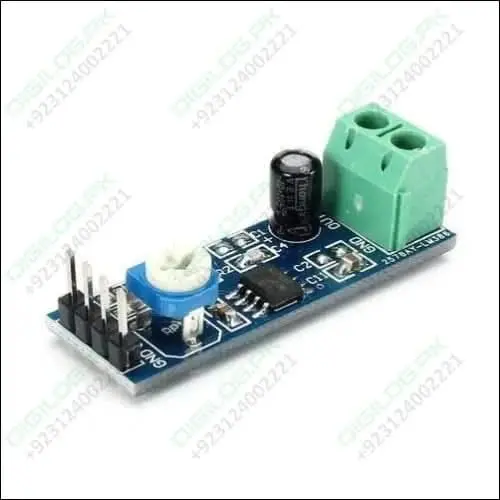 Lm386 Audio Amplifier Breakout – Low-Voltage (5–12V), 10Kω Potentiometer-Controlled Gain Module 1