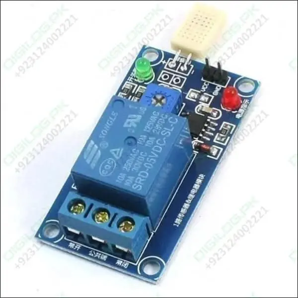 Lm393-Based Humidity Sensor Module – Digital Output With Relay & Led Indicator 1