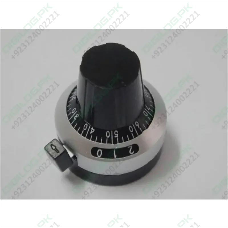 Lockable Multi-Turn Potentiometer Knob – 3590S Precision Dial With Integrated On/Off Toggle Switch 1