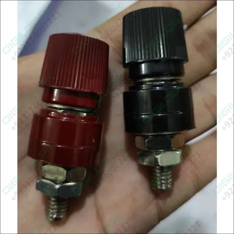 M8 Terminal Block Set – Red & Black Power Connectors For Welding Inverters 1