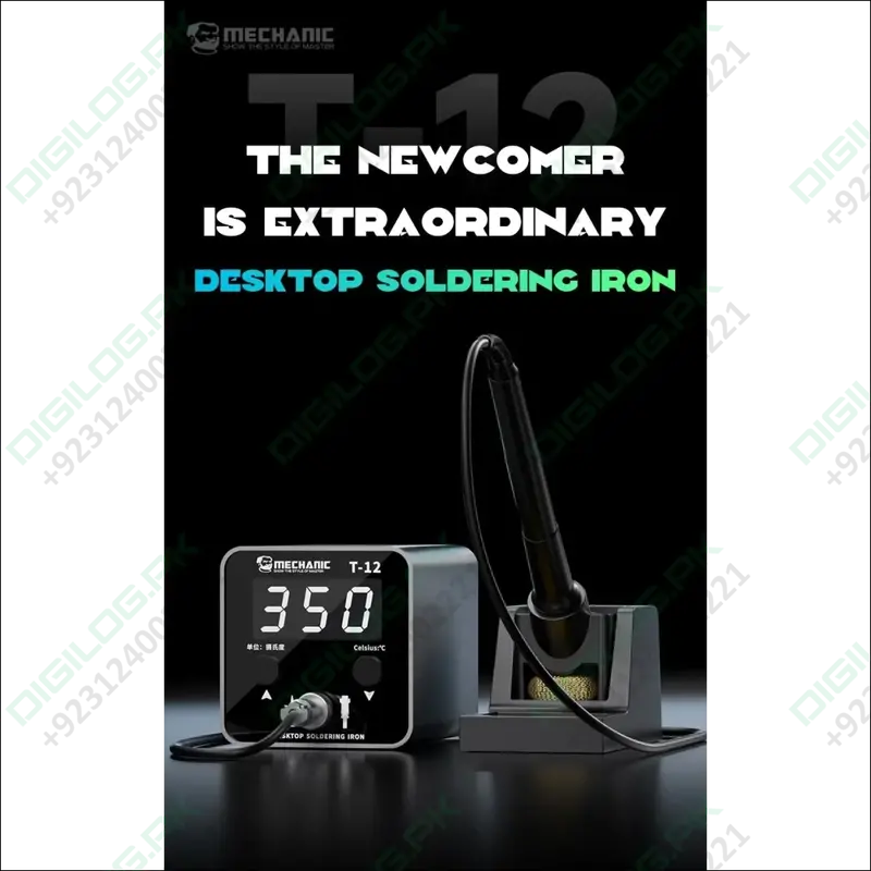 Mechanic T12 Digital Desktop Soldering Iron Station – Adjustable Temp Control 1