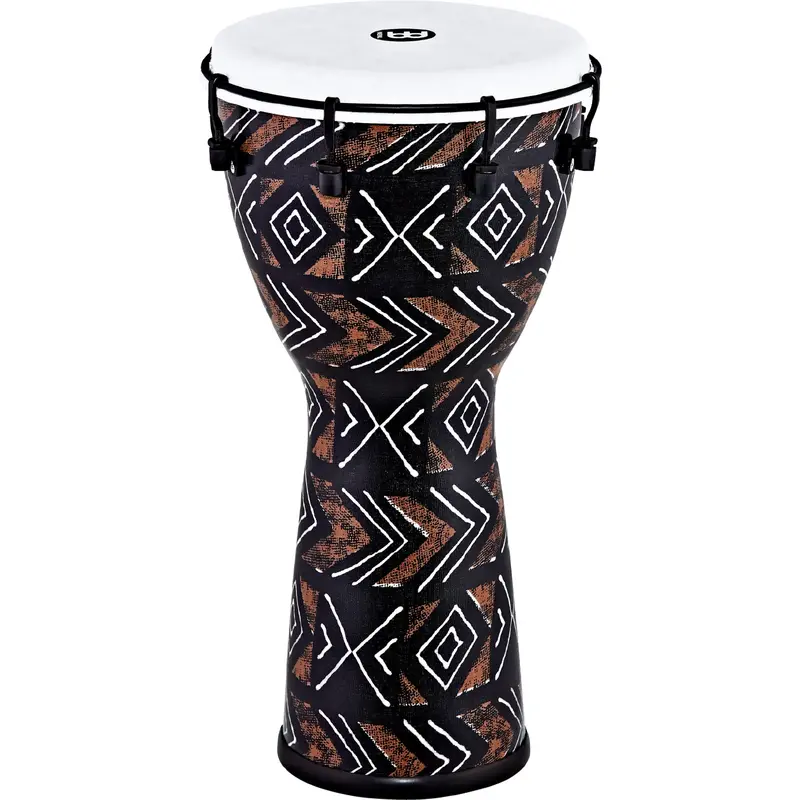 Meinl 10" Alpine Series Synthetic Djembe – Kanga Sarong Finish 1