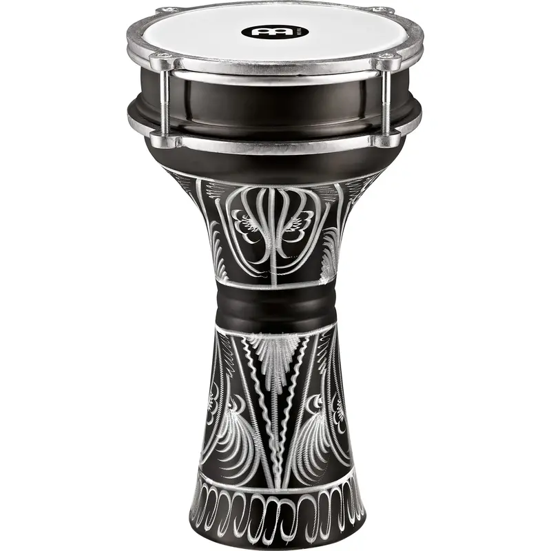 Meinl 6.5" X 12.75" Hand-Engraved Aluminum Darbuka 1