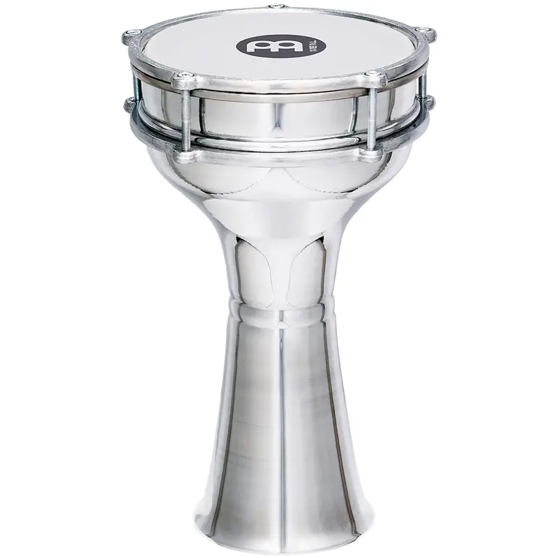 Meinl 7.25" X 13.33" Plain Aluminum Darbuka 1