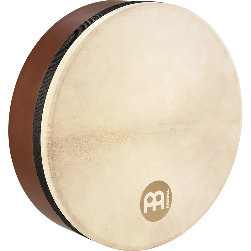 Meinl Bendir 14" Frame Drum – African Brown, Natural Goat Skin Head 1