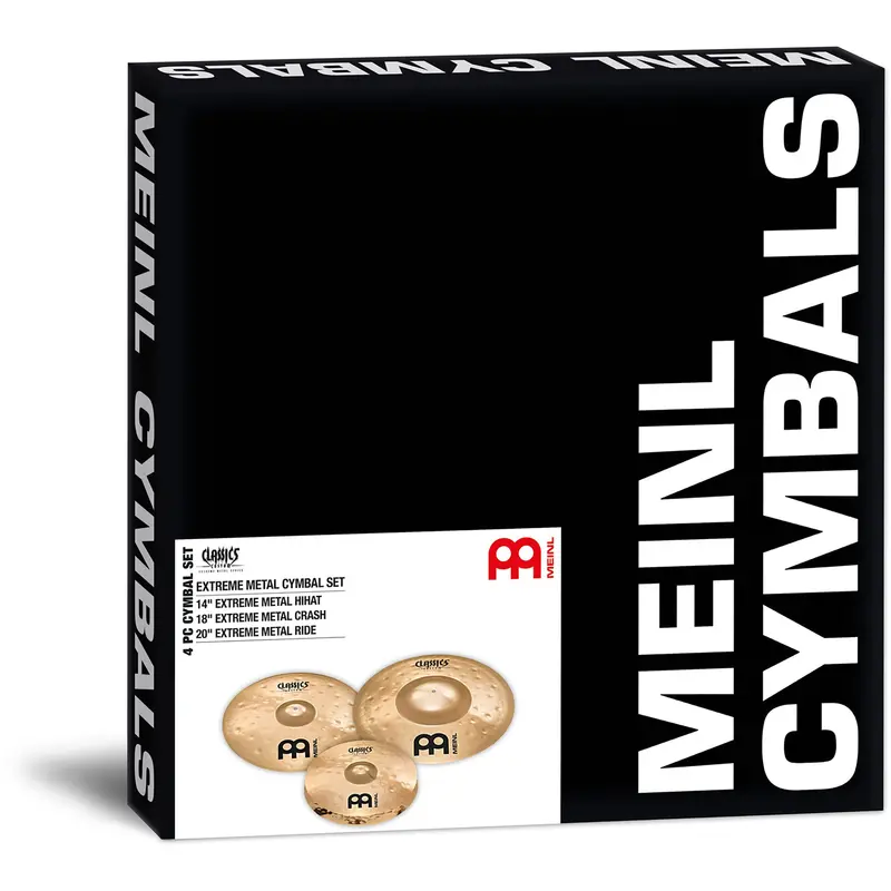 Meinl Classics Custom Matched Cymbal Pack – 14" Hi-Hats, 18" Crash-Ride, 20" Ride 1