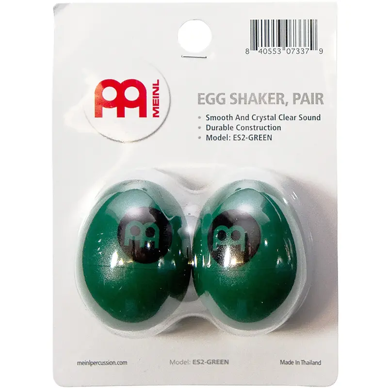 Meinl Color-Coordinated Green Egg Shaker Pair 1