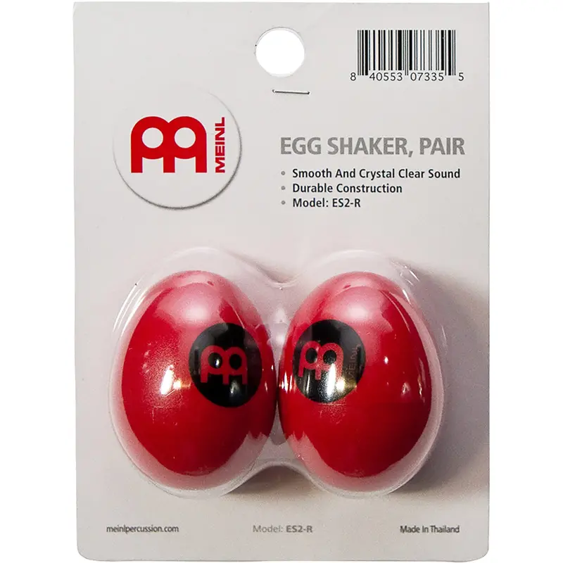 Meinl Color-Coordinated Red Egg Shaker Pair 1