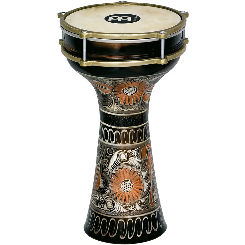 Meinl Copper Darbuka – 7.875" × 15.5", Hand-Engraved Design 1