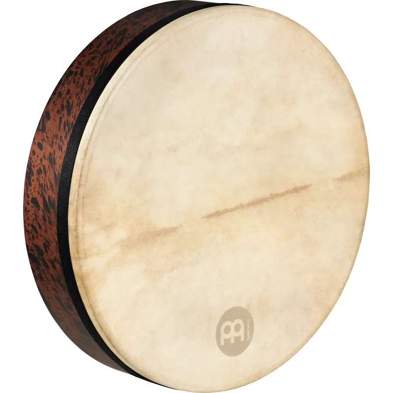 Meinl Deep-Shell Tar – 18" X 4" Brown Burl Frame Drum With Goat Skin Head 1
