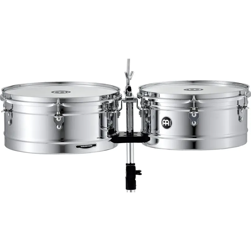 Meinl Headliner Timbales – 13" & 14", Chrome Plated 1