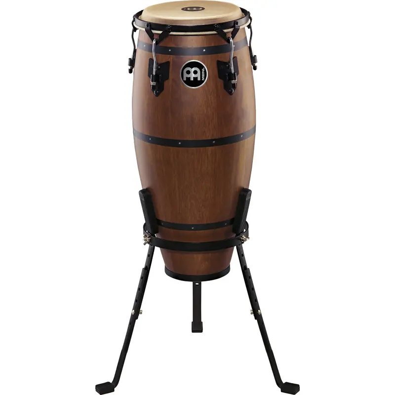 Meinl Headliner Traditional Designer 10-Inch Nino Bongo With Walnut Brown Stand 1