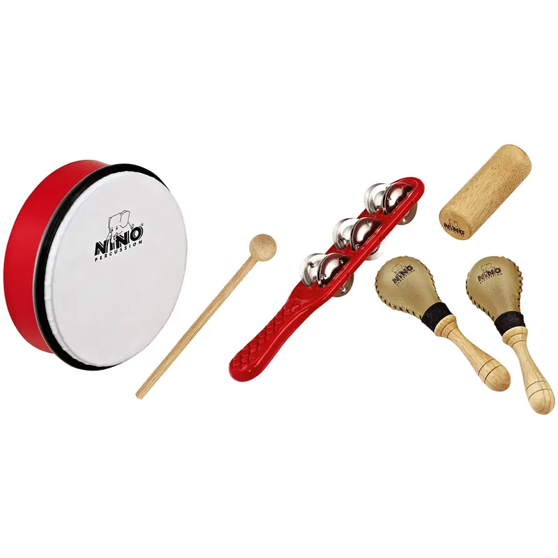 Meinl Nino 6-Piece Beginner Rhythm Instrument Bundle 1