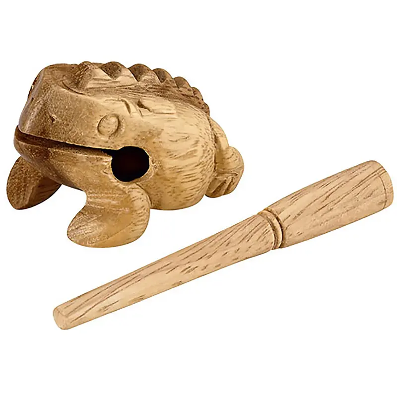 Meinl Nino X-Small Wood Frog Guiro Percussion Instrument 1