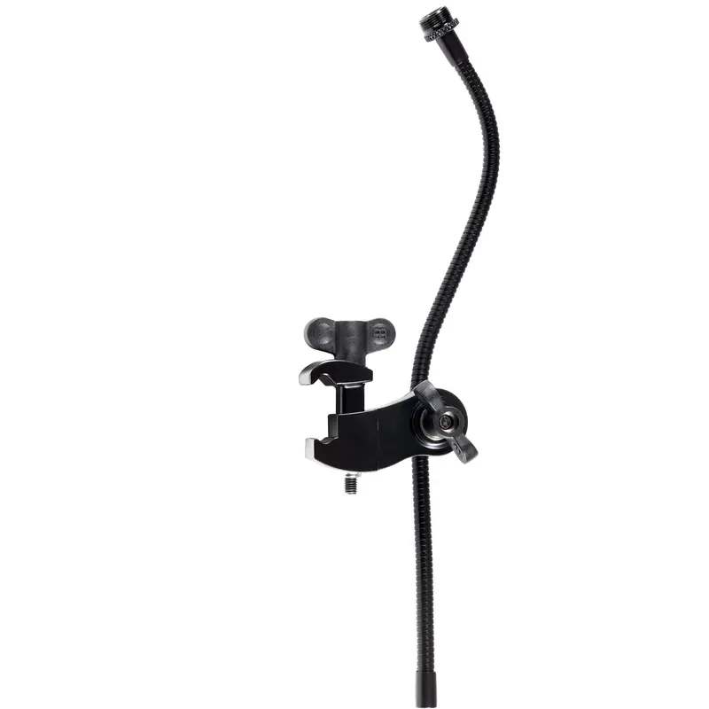 Meinl Rim-Mounted Mic Clamp With Gooseneck – Adjustable Percussion Microphone Holder 1